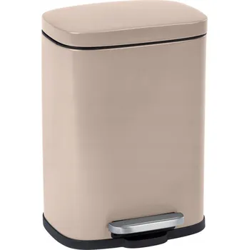 Odpadkový koš ODPADKOVÝ KOŠ s pedálem, moderní béžová barva 5 L WENKO