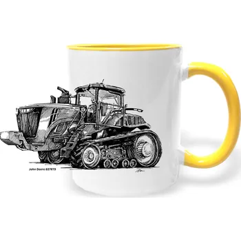 Hrnek - John Deere 627RT9 - 9R Barva: Žlutá