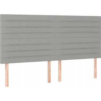 Čelo postele sametové nastavitelné tmavě šedé 180x5x118/128 cm