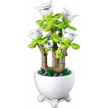 Stavebnice Sluban Sluban Flowers M38-B1075D Tropická rostlina v květináči