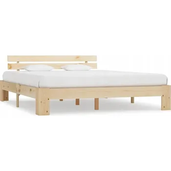 Postel Dřevěná manželská postel G04V 200x200 dub