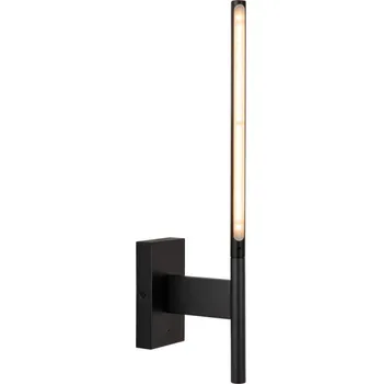 Nástěnné svítidlo Lucide FINAN - nástěnné svítidlo - LED - 1x6W 2700K - USB nabíječka - černé