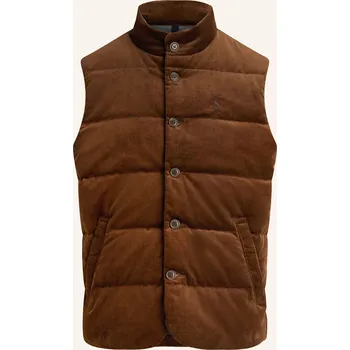 Pánská bunda Polo Ralph Lauren Pánská Péřová Vesta Z Manšestru, tmavě...