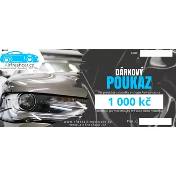 Dárkový potravinový koš Airfreshcar dárkový poukaz - 1000 Kč
