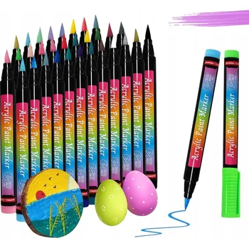 Výtvarná sada SADA 30 BAREVNÝCH AKRYLOVÝCH POPISOVAČŮ NA DEKORACE A KRESLENÍ PRO KUTILY