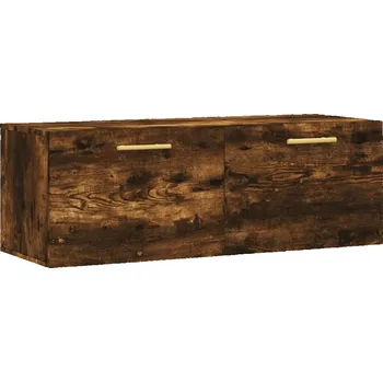 Komoda Nástěnná skříňka z dřevotřísky, kouřový dub, 100x36,5x35 cm