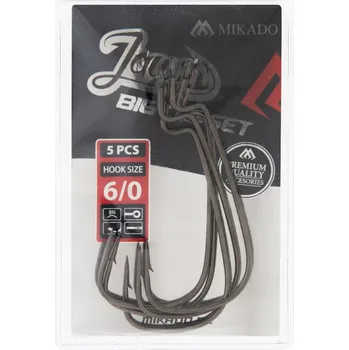 Rybářský háček Spinningové háčky s protihrotem Mikado HJA05-5/0, velikost 5, ks
