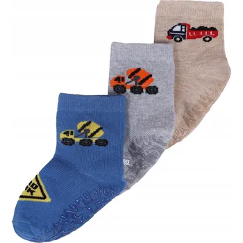 PONOŽKY ABS PROTISKLUZOVÉ SE SILIKONEM PONOŽKY YOCLUB 3-PAK 31-34