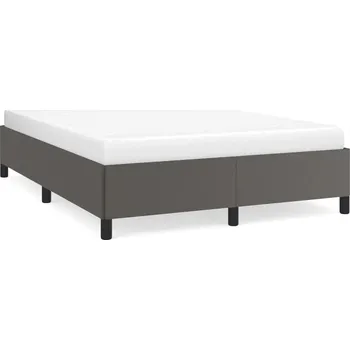 Postel Dvojlůžková postel s dekorem dřeva G02V 140x200 šedá