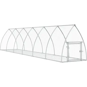 Venkovní klec pro králíky a drůbež, ocel, 105x600x120