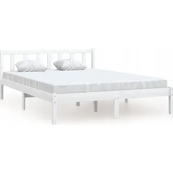 Postel Dřevěná manželská postel G02V 140x190 dub