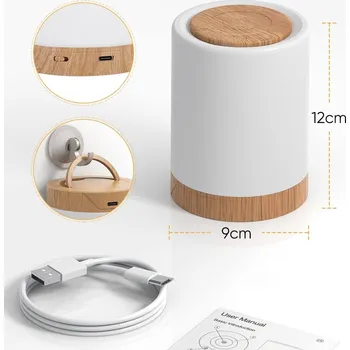 Lampička STOJACÍ LED LAMPIČKA NA STŮL 3W, VÍCEBAREVNÁ, DOTYKOVÁ, OVLÁDANÁ TLESKÁNÍM