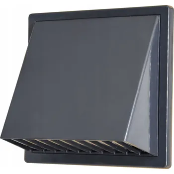 Větrací mřížka Ventilační mřížka airRoxy ventilační šedá čtvercová Ø100 mm PVC