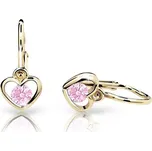 Cutie Jewellery Dětské náušnice ze žlutého zlata C1943-10-X-1 růžová + 2 měsíce na vrácení zboží