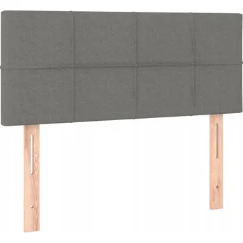 Čelo postele nastavitelné, světle šedé, 100x5x78/88 cm, látka, dřevo mod