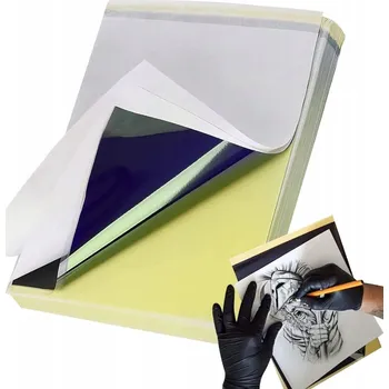 Papír pro tiskárny EPIK 60 kusů Transferový papír na tetování A4 Termální kopírka pro tiskárnu