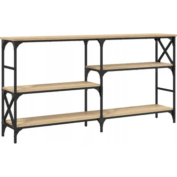 Konferenční stolek Konzolový stolek z materiálu imitujícího dřevo, Dub Sonoma, 150x29x76,5 cm