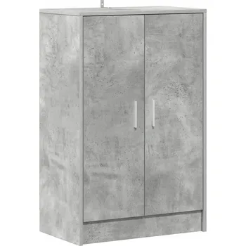 Botník Botník s dvířky, 60 x 35 x 92 cm, betonu šedý