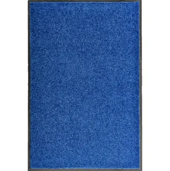 Rohožka Protiskluzová rohožka z polyamidu, modrá, 90x60 cm, PVC