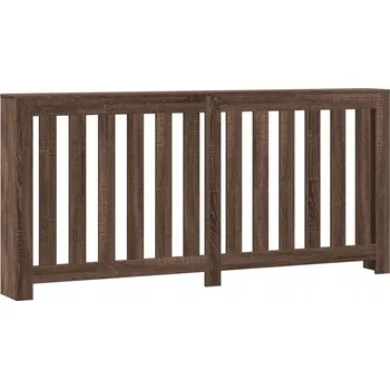 Radiátor Kryt na radiátor s poličkou, hnědý dub, 175x20x82 cm