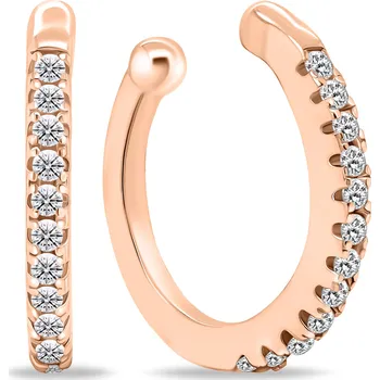 Náušnice Brilio Silver Trendy bronzové záušnice s čirými zirkony EA694R + 2 měsíce na vrácení zboží