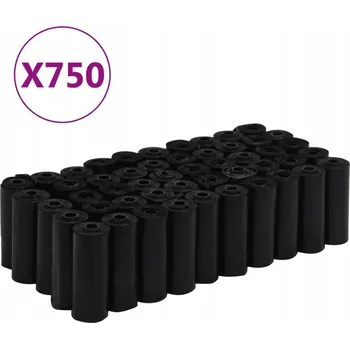 sáček na exkrement Odolné Sáčky na Psí Exkrementy, PE, Černé, 30x20 cm, 750 ks