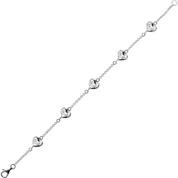 Náramek Shadow White Topaz - stříbrný náramek s bílým topazem