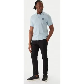 Dámská košile KARL LAGERFELD Polokošile 745022 561235 Světle modrá Regular Fit XXL