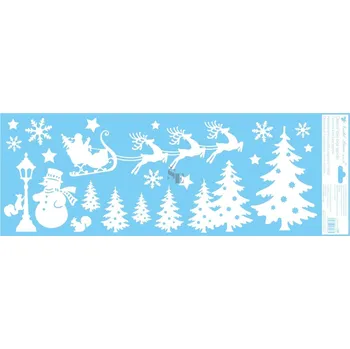 Okenní dekorace Anděl Přerov Okenní fólie 60 × 22,5 cm domečky mix motivů