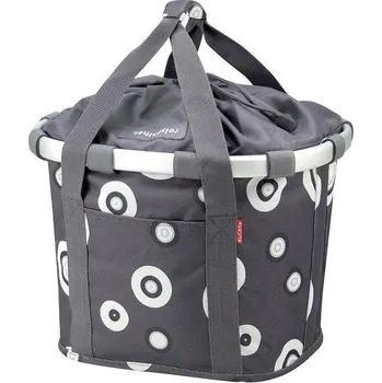 brašna na kolo KLICKfix Bikebasket (bubbles anthracite)