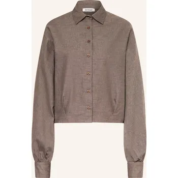 Dámská halenka Sosue Dámská Košile Antonia Z Flanelu, hnědá, 38