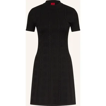 Dámské šaty Hugo Dámské Pletené Šaty Sinanty, černá, 42