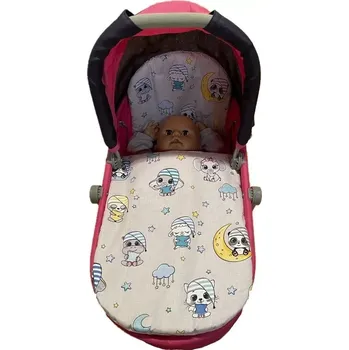 Doplněk pro panenku SDS Peřinky do kočárku pro panenky Usínáčci Bavlna, výplň: Polyester, 1x 27x40 cm / 25x20 cm