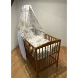 SDS Souprava do postýlky 4D Medvídci šedá Bavlna