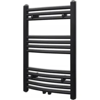 Radiátor Koupelnový radiátor vodní 190 W 90 x 764 mm černý