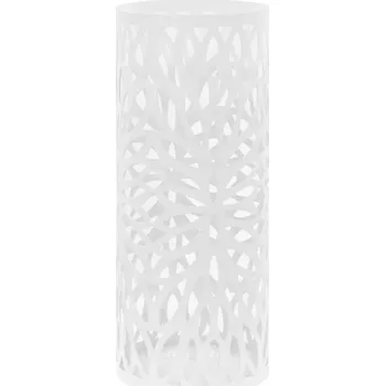 Stojan na deštník Stojan na deštníky s odkapávací miskou, bílý, ocel, 20x48,5 cm