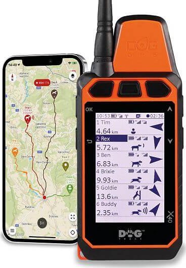 DOG Trace elektronický výcvikový obojek Přijímač - ruční zařízení pro DOG GPS X40