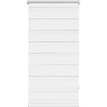 Roleta Bílá polyesterová roleta s regulací, 60 x 120 cm, řetízek 2 m