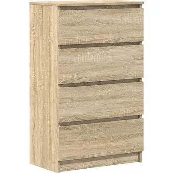 Komoda Komoda minimalistická se 4 zásuvkami Dub Sonoma 60x35x98,5 cm