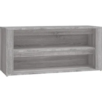 Botník Botník z materiálu na bázi dřeva, šedý dub sonoma, 100x35x45 cm