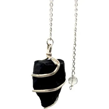 Kyvadlo Achát černý, surový