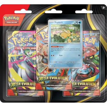 Sběratelská karetní hra Pokémon TCG: Mega Evoluce - Blister 3 boostery - Psyduck