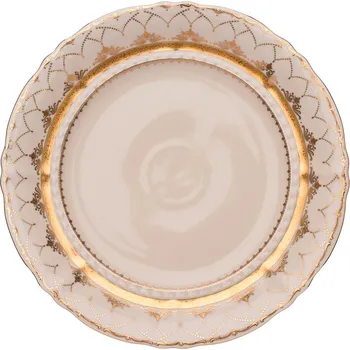 Mísa mělká Sonáta, 32 cm, slonová kost, zlatotisk, porcelán Leander