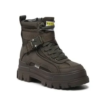 Dámská obuv Buffalo Kotníková obuv Aspha Com1 Laceup Mi BN1622160 Khaki 39