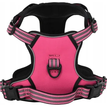 Postroj pro psa Postroj pro psa s reflexními pruhy, růžový, M, 41-56 cm / 38-71 cm