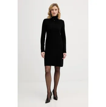 Dámské šaty Šaty s příměsí vlny United Colors of Benetton 1444DV02F černá 99X, vel. M
