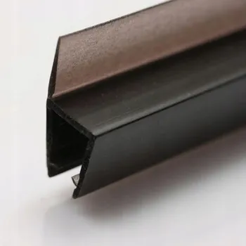 Těsnění do sprchového koutu na sklo 6-8 mm 80 cm ČERNÉ