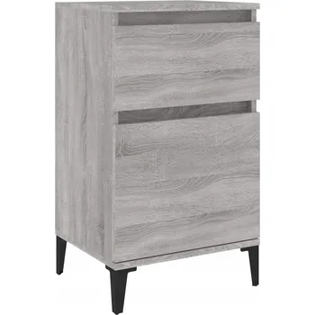 Noční stolek Elegantní Noční Stolek v šedém dubu sonoma 40x35x70 cm