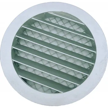 Větrací mřížka VENTILAČNÍ MŘÍŽKA KULATÁ SACÍ ELC fi 125 mm HLINÍKOVÁ SE SÍŤKOU