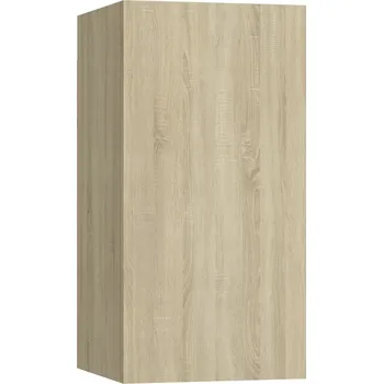 Televizní stolek Závěsná TV skříňka se 2 policemi na bázi dřeva Dub Sonoma 30,5x30x60 cm